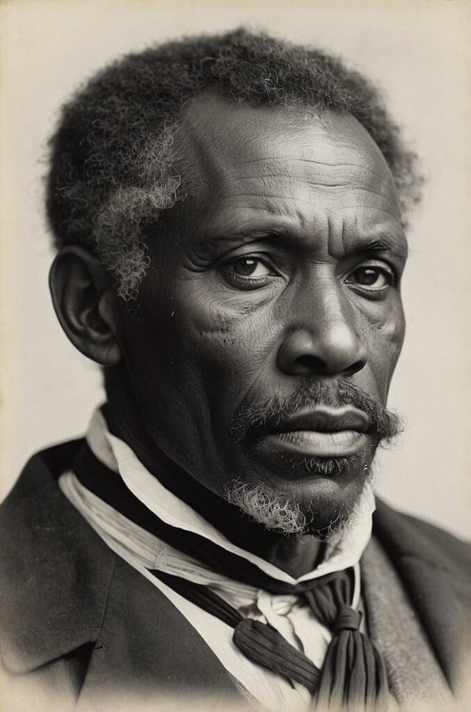 Portrait of older African American man symbolizing wisdom and lived experience of ancestors.