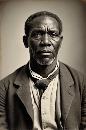 AI-generated portrait of an African American man representing individuals documented in the District of Columbia Freedmen’s Bureau Records (M1902), created by David Anthony Taylor for Black Pearls of Genealogy. Keywords District of Columbia Freedmen’s Bureau Records M1902 Freedmen’s Bureau Washington D.C. African American genealogy District of Columbia Black Pearls of Genealogy M1902 Freedmen’s Bureau family history Washington D.C. African American women Reconstruction era David Anthony Taylor genealogy projects