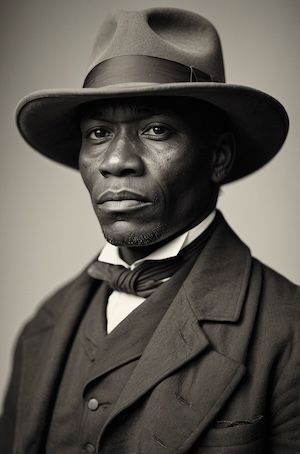 AI-generated portrait of an African American man representing resilience and legacy connected to North Carolina Freedmen’s Bureau Records (M1909), created by David Anthony Taylor for Black Pearls of Genealogy. Keywords: North Carolina Freedmen’s Bureau Records M1909 genealogy research African American history Reconstruction Black Pearls of Genealogy archives Freedmen’s Bureau labor contracts North Carolina Enslaved to freed records North Carolina