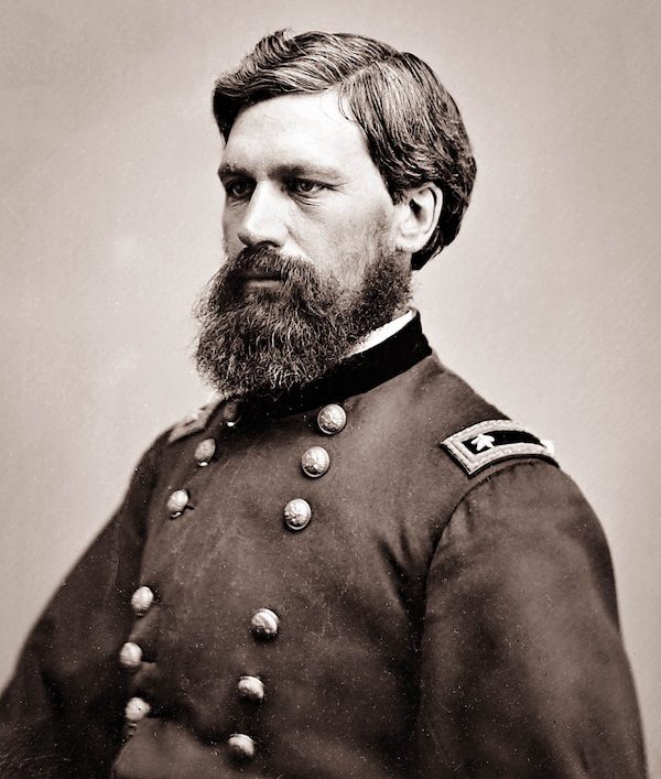 Portrait of Major General Oliver O. Howard, first commissioner of the Freedmen’s Bureau, wearing Union military uniform, Civil War era. SEO Keyword-Rich Major General Oliver O. Howard Freedmen’s Bureau first commissioner of Freedmen’s Bureau Freedmen’s Bureau leadership Civil War Reconstruction Union General Oliver O. Howard history Freedmen’s Bureau historical records African American genealogy Freedmen’s Bureau Black history Reconstruction Freedmen’s Bureau records