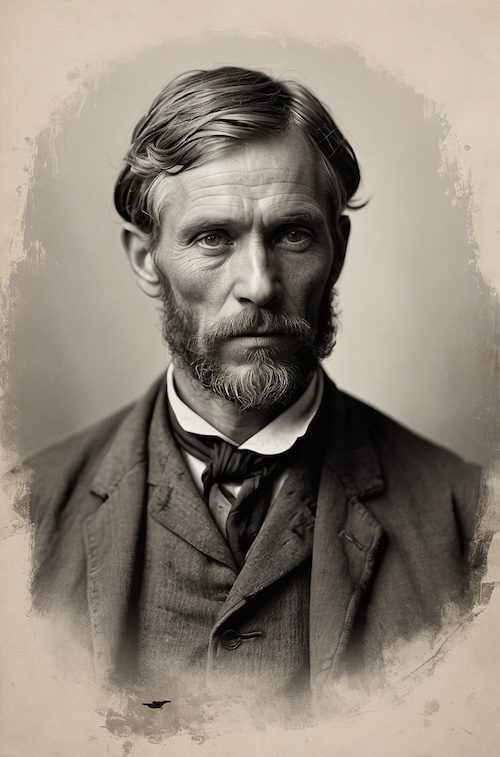 AI image of white man symbolizing former enslaver, compensated emancipation history, 19th-century landowner, Civil War emancipation, enslaver compensation, Reconstruction politics.