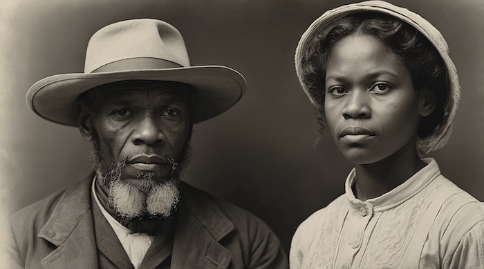 AI-generated portrait of an African American father and daughter representing Louisiana Freedmen’s Bureau Records (M1906), created by David Anthony Taylor for Black Pearls of Genealogy. Keyword-Rich SEO Louisiana Freedmen’s Bureau Records M1906 Freedmen’s Bureau Louisiana genealogy African American genealogy Louisiana Black Pearls of Genealogy M1906 Louisiana emancipation records 1865–1872 Louisiana Freedmen’s Bureau family history
